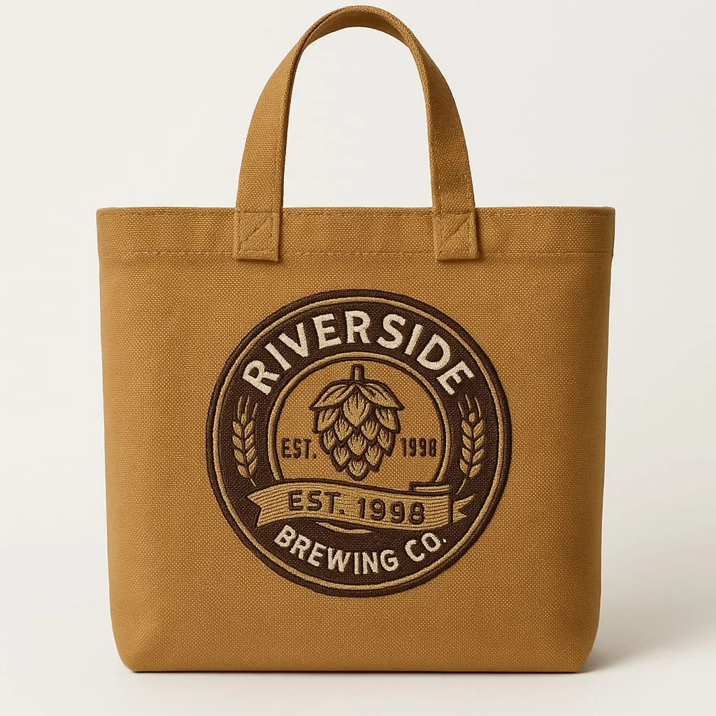 Kraft Tote — Bold Circular Badge