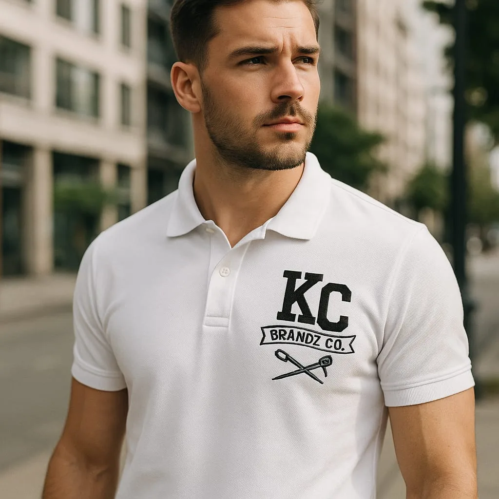 Embroidered polo